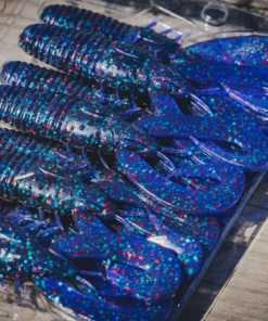 6th Sense Fishing Soft Plastics Stroker Craw - Junebug Red