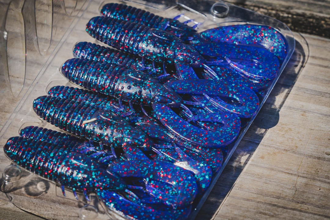 6th Sense Fishing Soft Plastics Stroker Craw - Junebug Red 4 6th Sense Fishing Soft Plastics Stroker Craw - Junebug Red