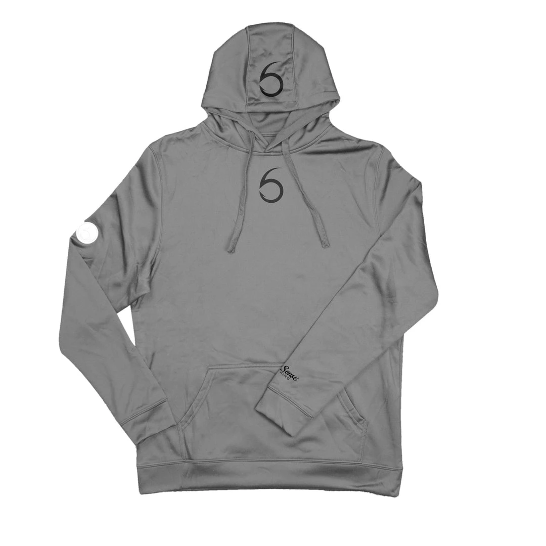 6th Sense Fishing Performance Apparel FishDry Hoodie - Gray 3 6th Sense Fishing Performance Apparel FishDry Hoodie - Gray
