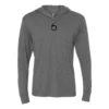 6th Sense Fishing Team 6 - L/S Hooded Tee - Heather Gray Performance Apparel