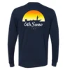6th Sense Fishing The Sunrise - L/S Tee - Navy Long Sleeve Tees