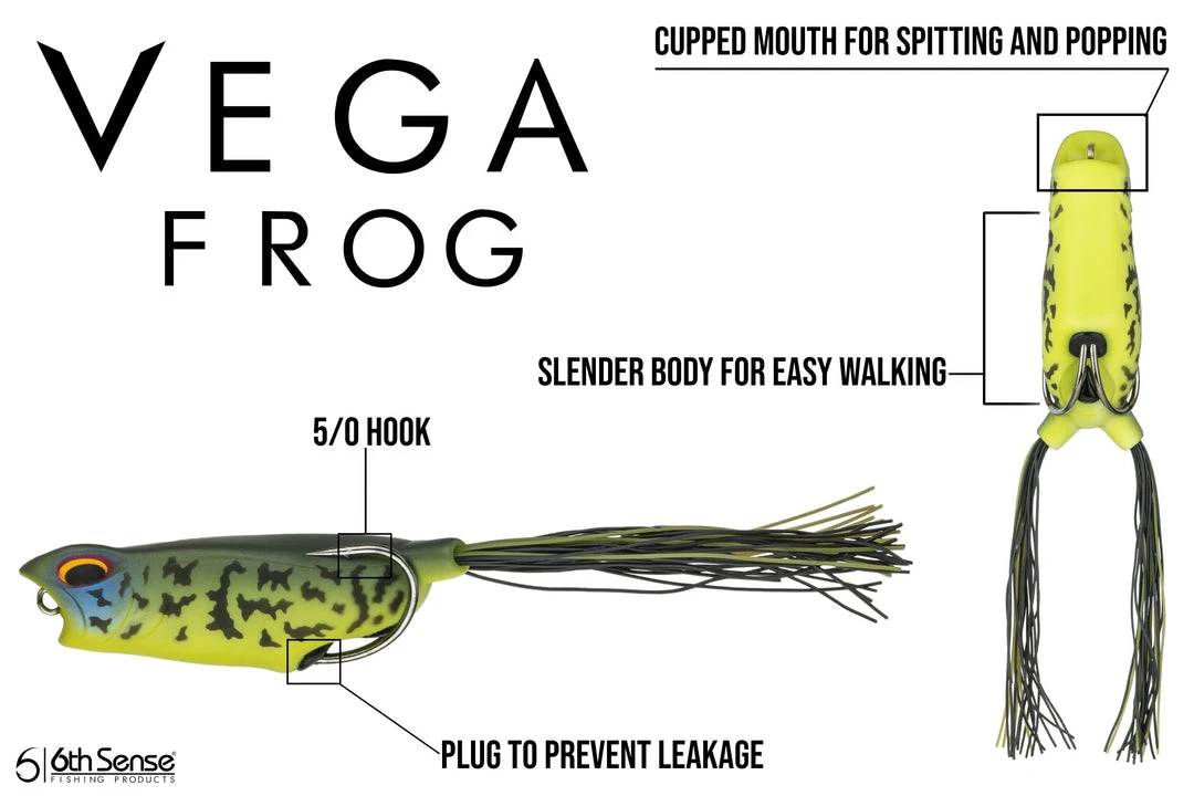 6th Sense Fishing Vega Frog - Frogville 5 6th Sense Fishing Vega Frog - Frogville