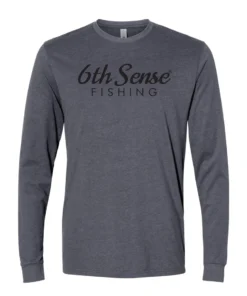 6th Sense Fishing Long Sleeve Tees Waterflag - L/S Tee - Heather Metal