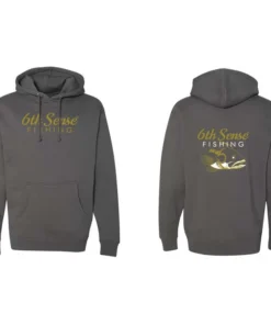 6th Sense Fishing Golden 6 - Hoodie - Charcoal